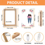 To Mom From Daughter I Love You Mother's Day Gift - Personalized Frame Lamp