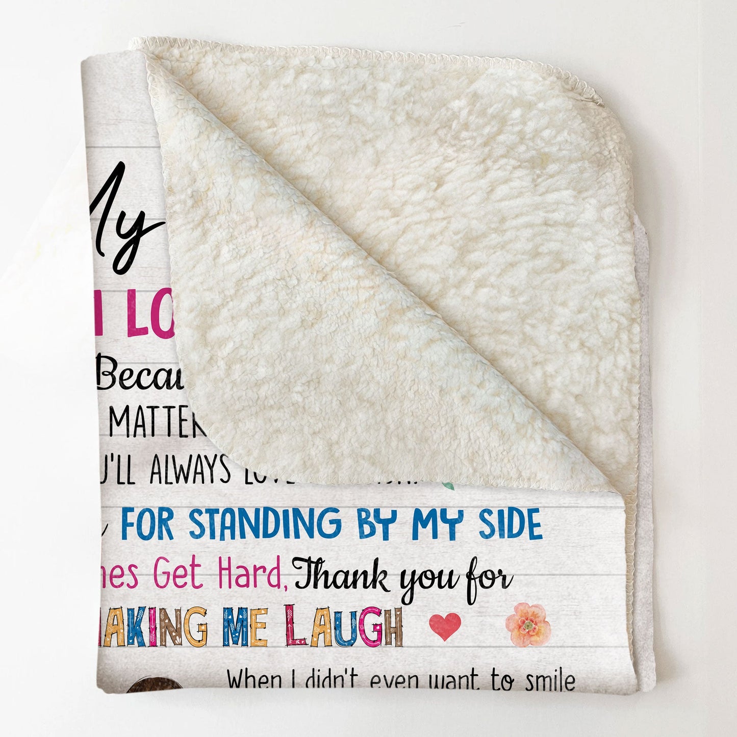 To My Bestie I Love You - Personalized Blanket