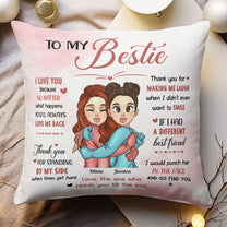 To My Bestie - Personalized Pillow (Insert Included)