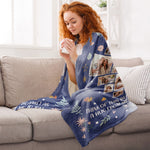 To My Bestie Think Of This Blanket As A Hug From Me - Personlized Photo Blanket