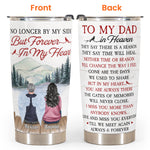 To My Dad In Heaven - Personalized Tumbler - Memorial Gift For Family, Daughter, Son, - Remembrance Tumbler