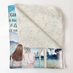 To My Daughter Everything Will Be Alright - Personalized Blanket