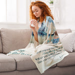 To My Daughter Everything Will Be Alright - Personalized Blanket