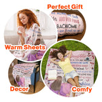 To My Daughter I Love You Forever And Always - Personalized Blanket