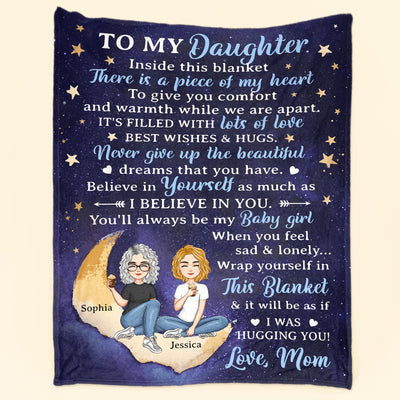 To My Daughter I Love You Forever - Personalized Daughter Blanket