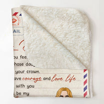 To My Daughter - Personalized Blanket