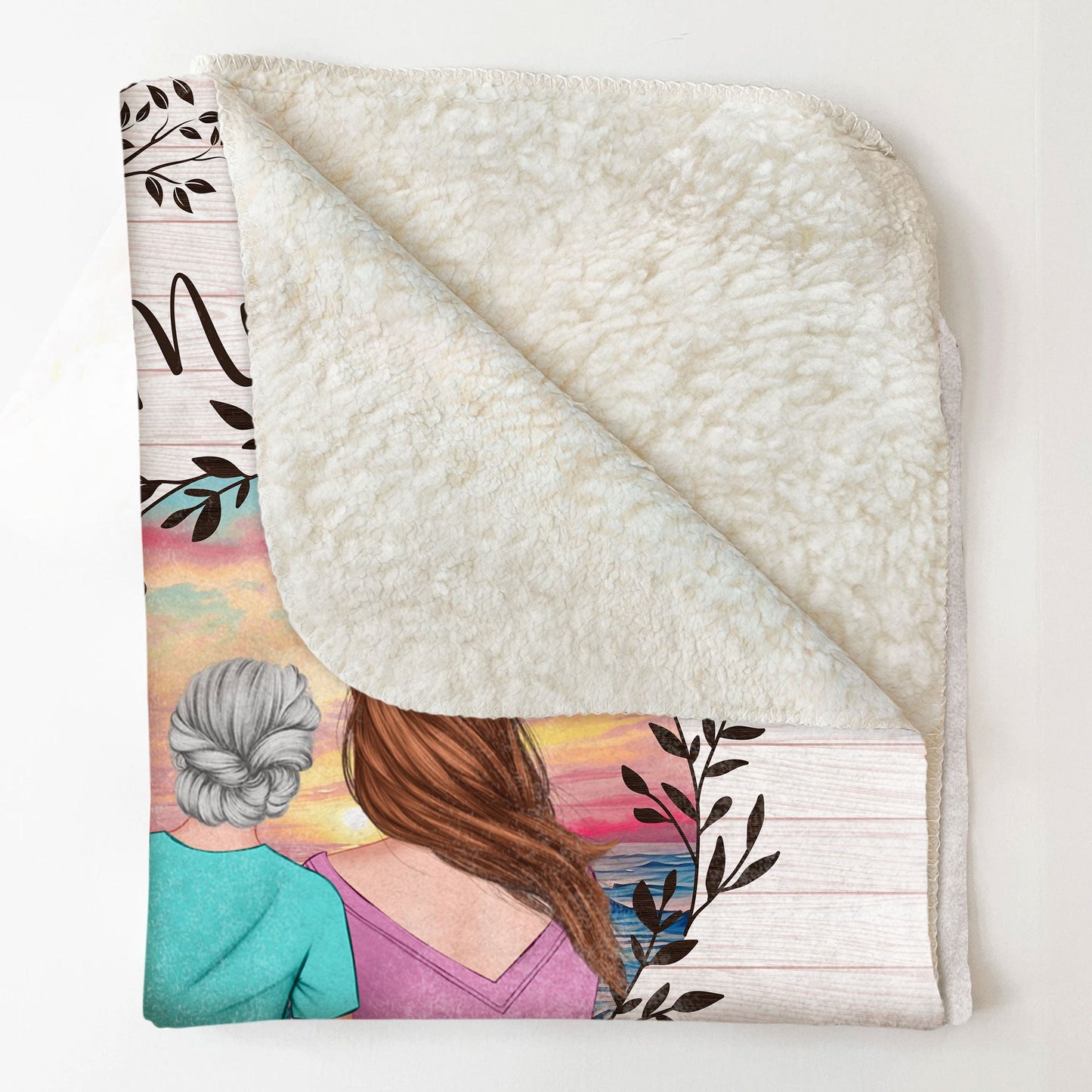 To My Daughter Think Of This Blanket As A Hug From Me To You - Personalized Blanket