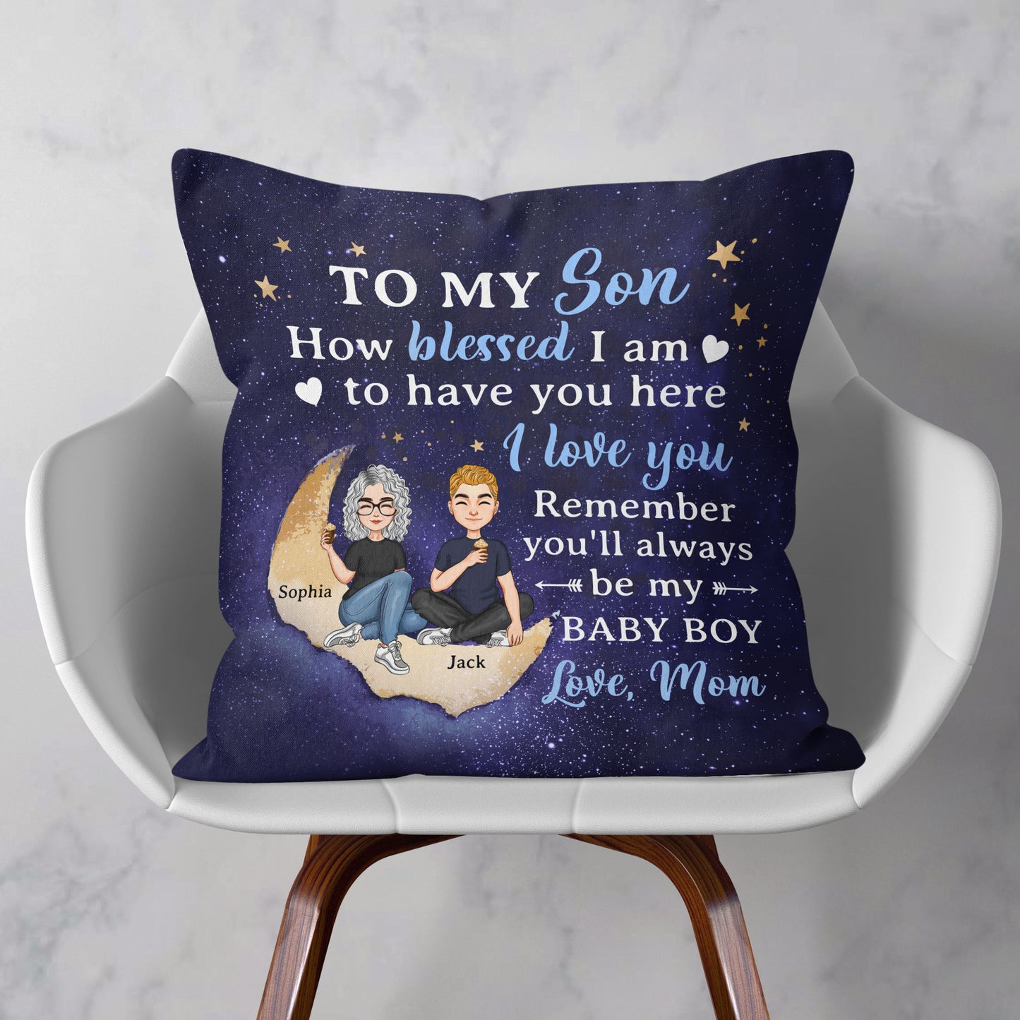 To My Daughter To My Son I Love You - Personalized Pillow - Birthday, Loving Gift For Daughter, Son, Kids