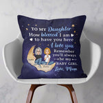 To My Daughter To My Son I Love You - Personalized Pillow - Birthday, Loving Gift For Daughter, Son, Kids
