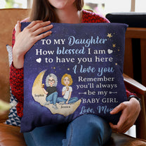 To My Daughter To My Son I Love You - Personalized Pillow - Birthday, Loving Gift For Daughter, Son, Kids