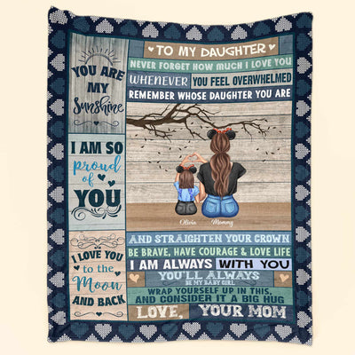 To My Daughter To My Son - Personalized Blanket