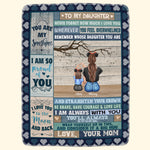 To My Daughter To My Son - Personalized Blanket - Birthday Christmas Gift For Sons, Daughters
