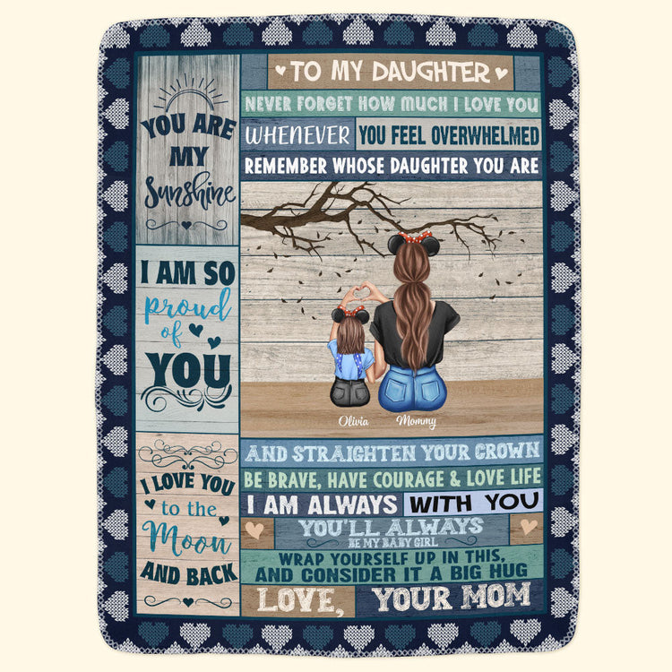 To My Daughter To My Son - Personalized Blanket - Birthday Christmas Gift For Sons, Daughters