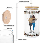 To My Daughter Whisper Back I Am The Storm - Personalized Clear Glass Cup