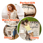 To My Daughter You'll Always Be My Baby Girl - Personalized Photo Blanket