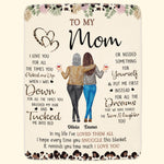 To My Mom Every Time You Snuggle This Blanket - Personalized Blanket
