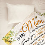 To My Mom I Love You And Thank You For Everything You Do - Personalized Blanket - Mother's Day, Loving Gift For Mom, Mother