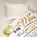 To My Mom I Love You And Thank You For Everything You Do - Personalized Blanket - Mother's Day, Loving Gift For Mom, Mother