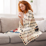 To My Mom I'm Not Close By Hug This Long Distance From Son - Personalized Blanket