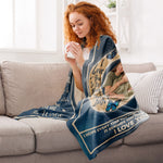 To My Mom You Are The World - Personalized Photo Blanket