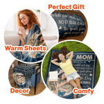 To My Mom You Are The World - Personalized Photo Blanket