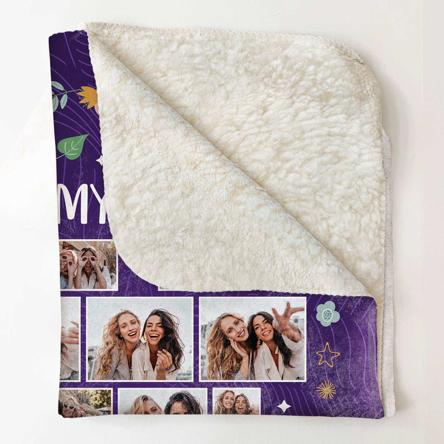 To My Sister Think Of This Blanket As A Hug From Me - Personlized Photo Blanket