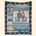 To My Son And Daughter Blanket - Personalized Son Blanket