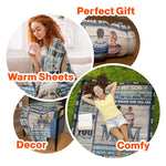 To My Son And Daughter Blanket - Personalized Son Blanket