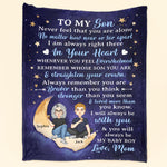 To My Son I Love You Forever - Personalized Son Blanket