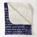 To My Son I Love You Forever - Personalized Son Blanket