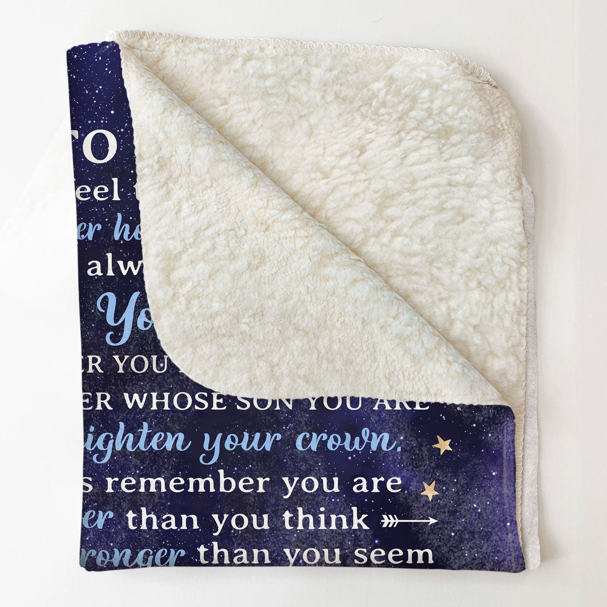 To My Son I Love You Forever - Personalized Son Blanket