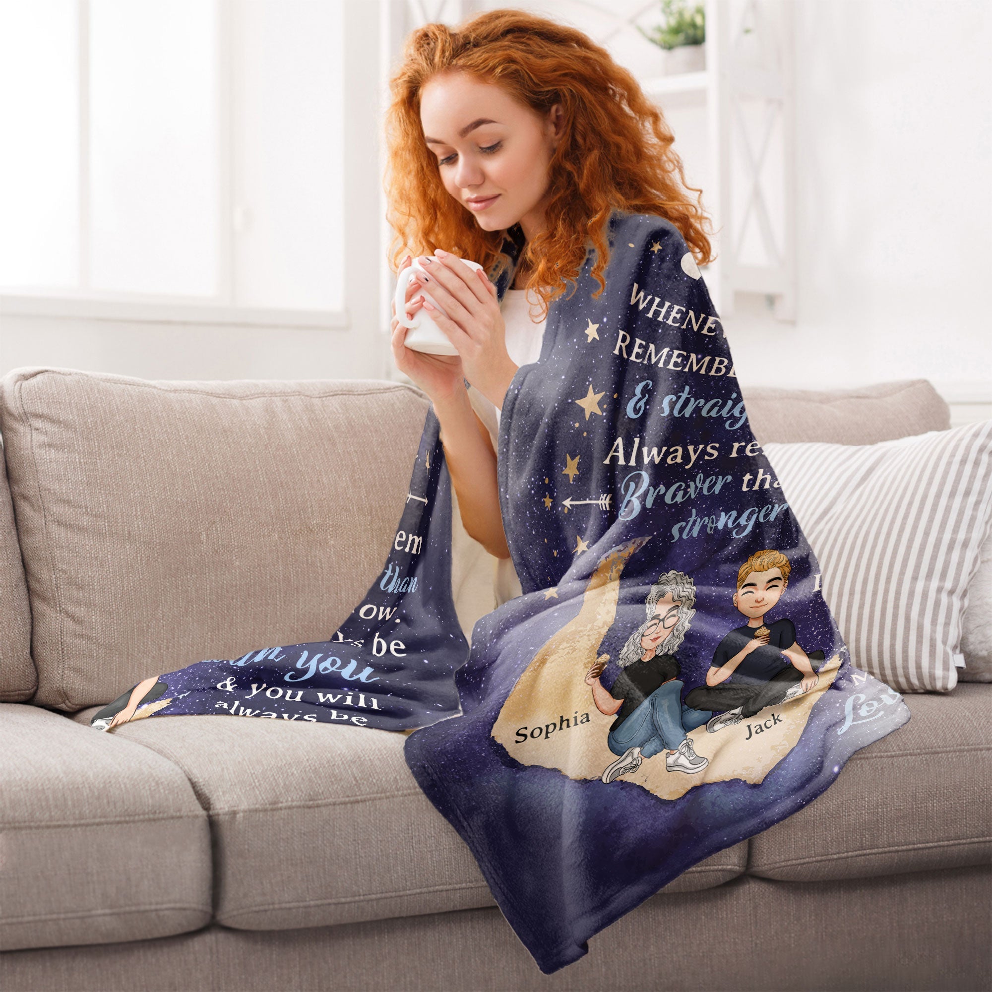 To My Son I Love You Forever - Personalized Son Blanket
