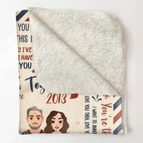 To My Wife Gift Christmas Blanket - Personalized Blanket