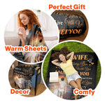 To My Wife Love Made Us Forever Together - Personalized Blanket