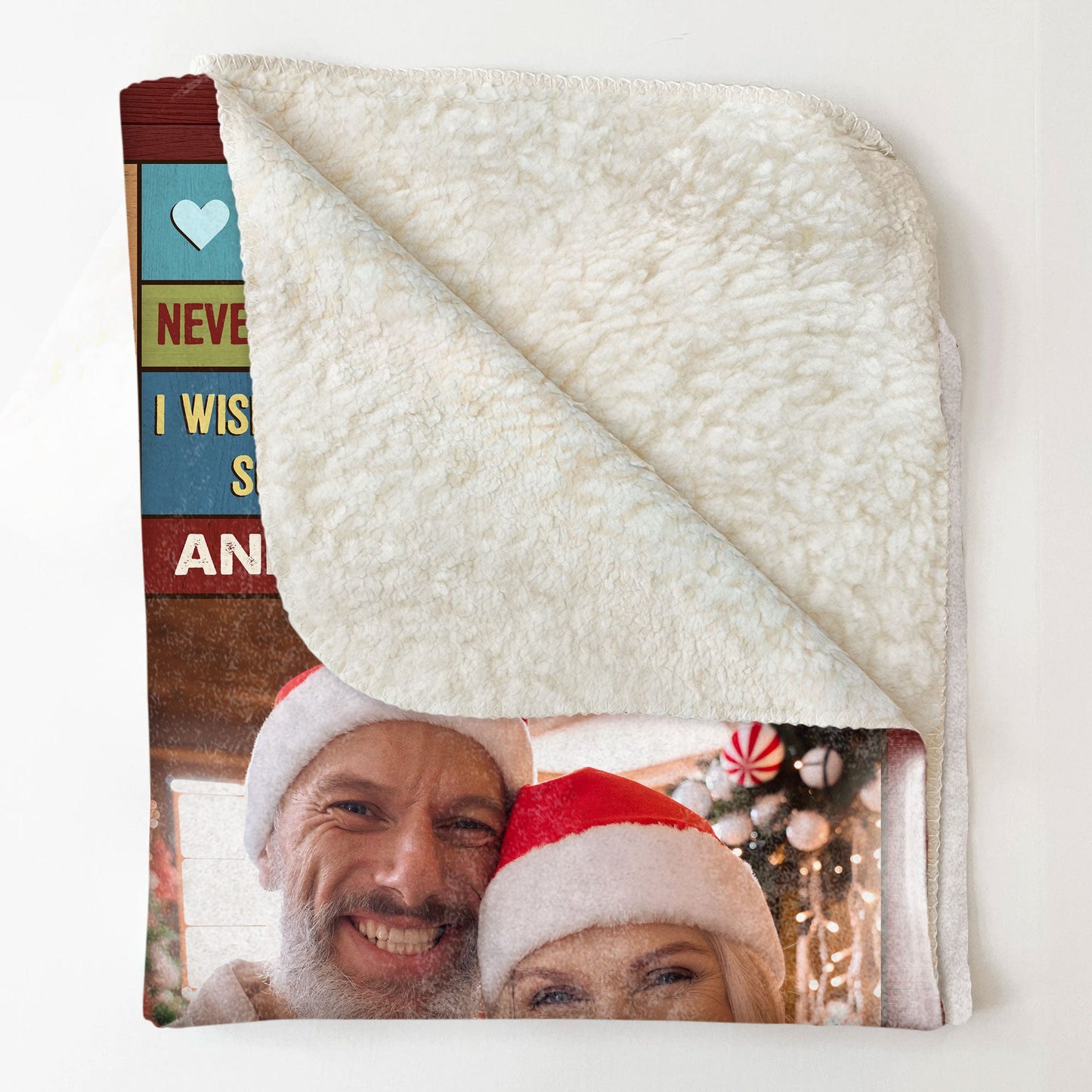 To My Wife Never Forget That I Love You - Personalized Photo Blanket