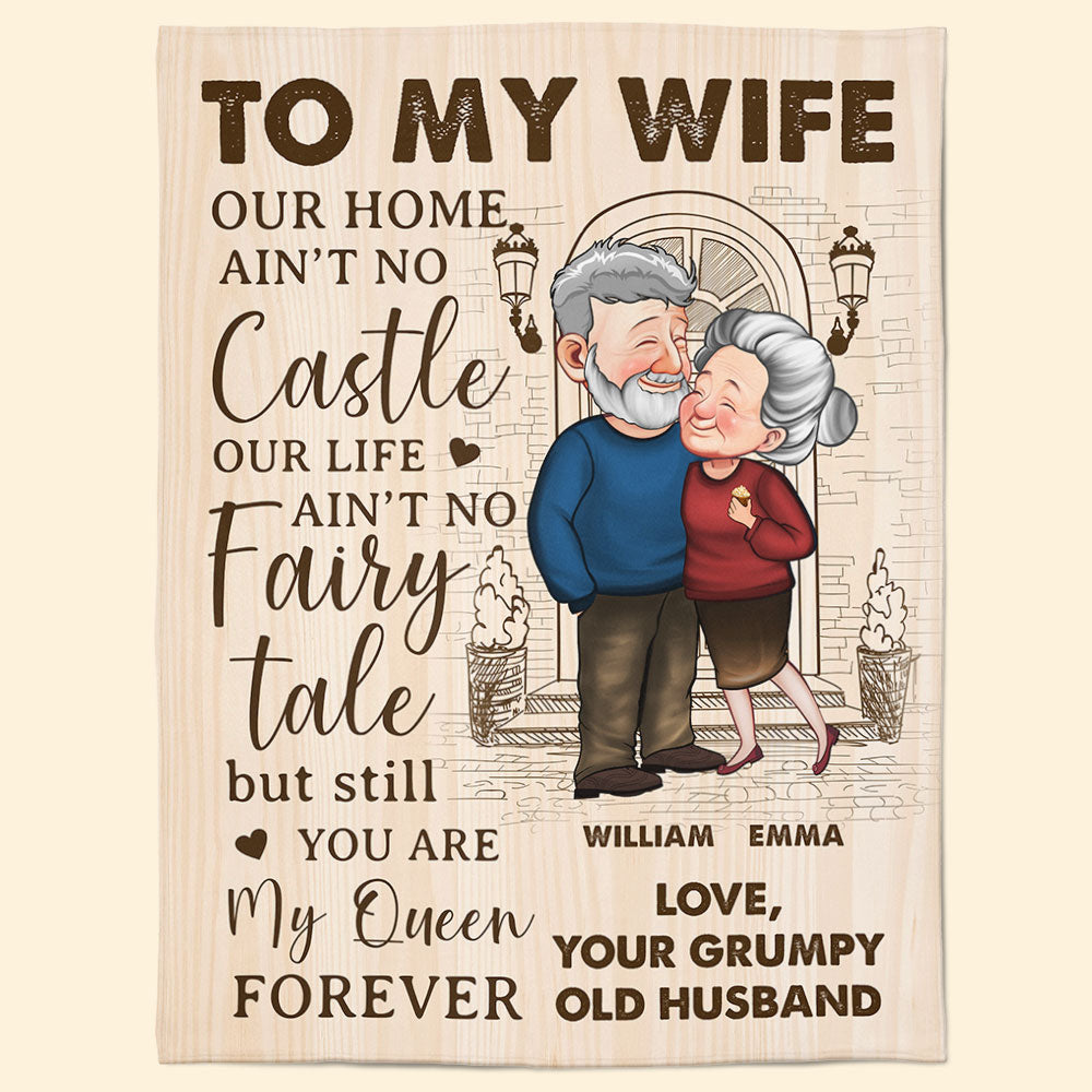 1000 Piece Wooden Puzzle – "Our Home Ain't No Castle" Old Couple Jigsaw, Adult & Kid Family Game