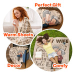 To My Wife Our Home Ain't No Castle - Personalized Blanket - Anniversary Gifts For Her, Wife - Gift For Wife