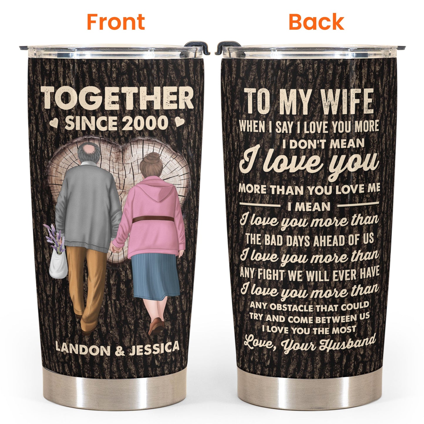 To My Wife - Personalized Tumbler Cup