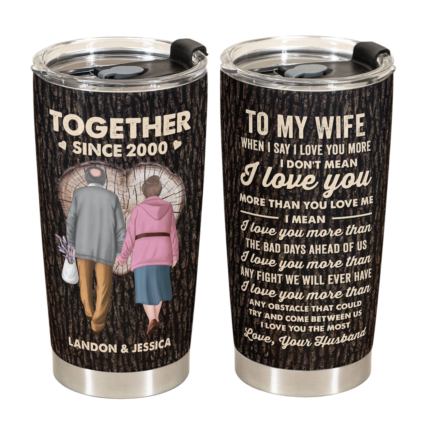 To My Wife - Personalized Tumbler Cup