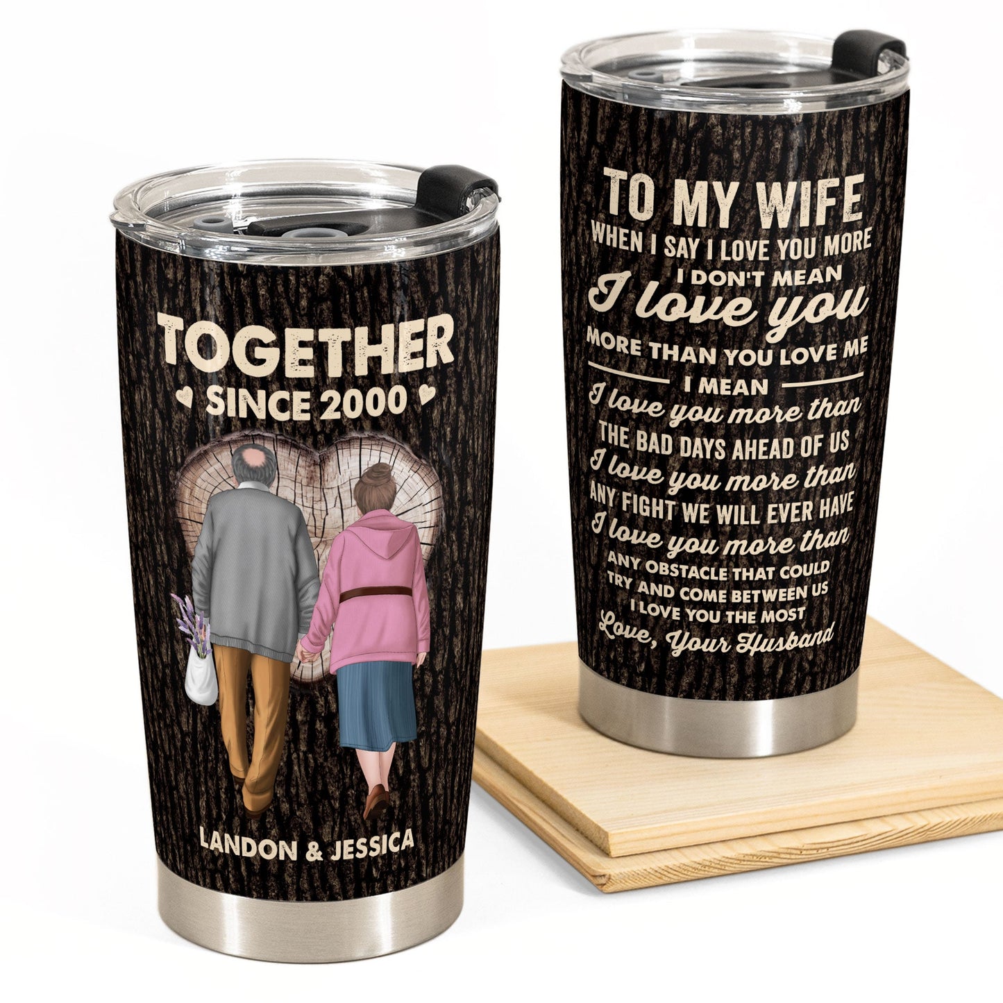 To My Wife - Personalized Tumbler Cup