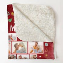 To My Wife Think Of This Blanket As A Hug - Personalized Photo Blanket