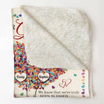 To Our Grandma Thank You For Your Love And Support - Personalized Blanket