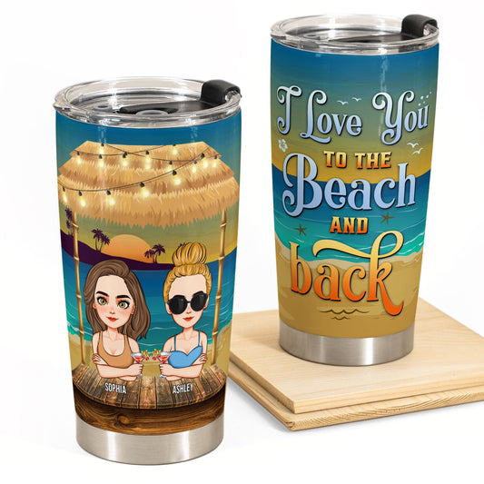 To The Beach & Back - Personalized Tumbler Cup