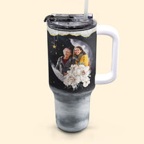 To The Moon & Back - Personalized 40oz Tumbler With Straw