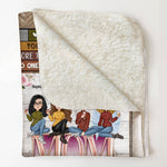 To Us You Are The World - Personalized Blanket - New Year Birthday Gift For Mom, Gift From Daughters, Sons, Husband