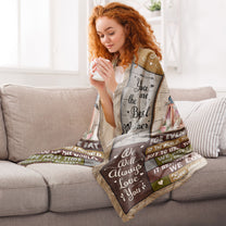 To Us You Are The World - Personalized Blanket - New Year Birthday Gift For Mom, Gift From Daughters, Sons, Husband