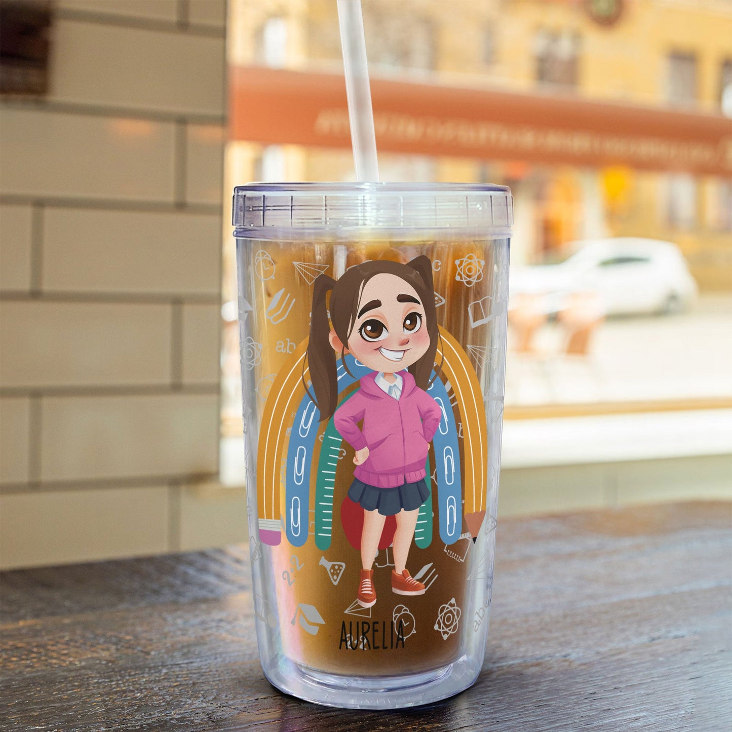 Today I Will - Personalized Acrylic Tumbler With Straw