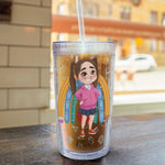 Today I Will - Personalized Acrylic Tumbler With Straw
