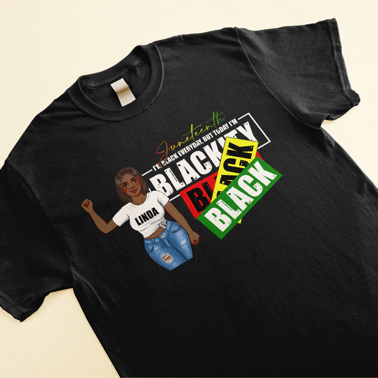 Today I'M Blackcity - Personalized Shirt - Juneteenth Independence Day, Black history Gift For Black Woman, Black Girl - Black Lives Matter