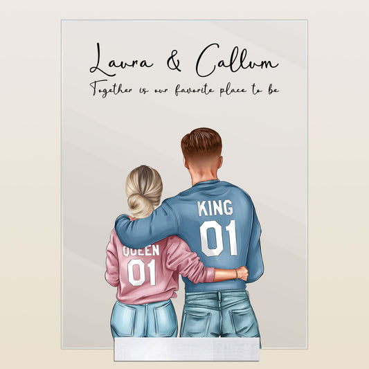 Together Is Our Favorite Place To Be - Personalized Acrylic Plaque